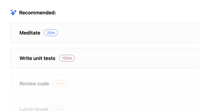 Task recommendations